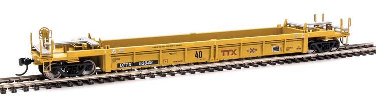 Chargez l&#39;image dans la visionneuse de la galerie, Walthers Mainline HO - Thrall Rebuilt 40&#39; Well Car - TTX DTTX #53048
