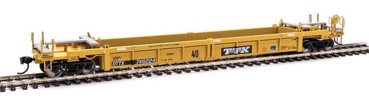 Chargez l&#39;image dans la visionneuse de la galerie, Walthers Mainline HO - Thrall Rebuilt 40&#39; Well Car - Trailer-Train DTTX #746224
