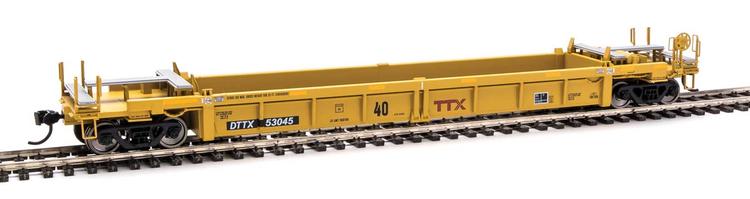 Chargez l&#39;image dans la visionneuse de la galerie, Walthers Mainline HO - Thrall Rebuilt 40&#39; Well Car - Trailer-Train DTTX #53045
