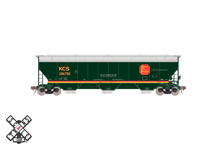 Chargez l&#39;image dans la visionneuse de la galerie, ScaleTrains Rivet Counter HO Gunderson 5188 Covered Hopper KCS #286750
