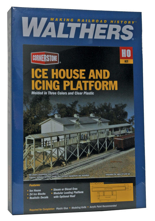 Walthers Cornerstone HO Icehouse and Platform - Kit