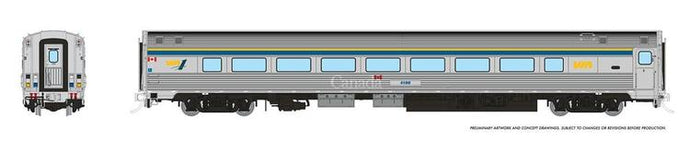 Rapido Trains HO Budd HEP2 Coach VIA Rail #4006 HEP2 Club Scheme