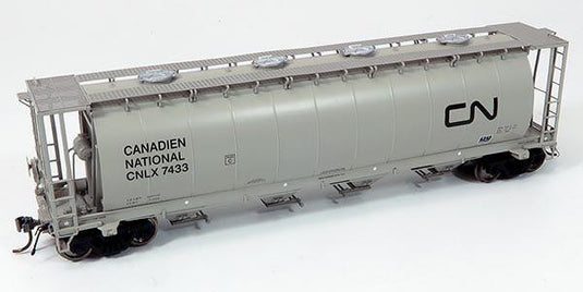 Rapido Trains HO NSC 3800cuft Covered Hopper: CN #7109 - CNLX (Gray) Scheme