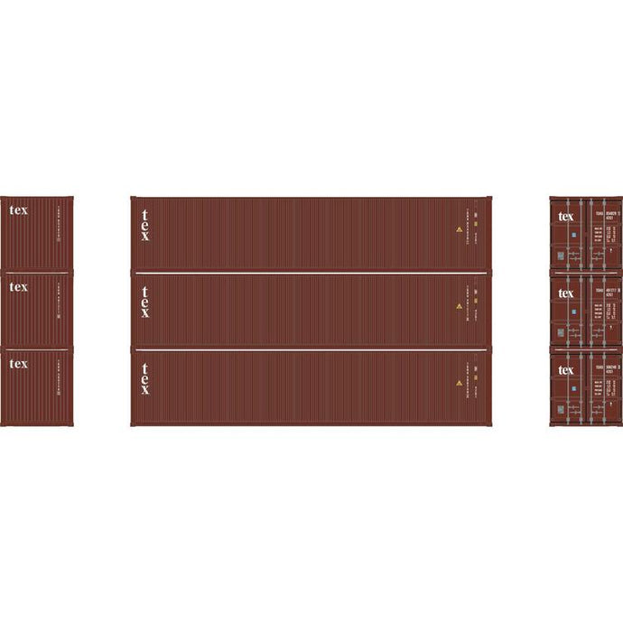 Athearn HO RTR 40ft Low Cube Container - Textainer TGHU #1 (3)