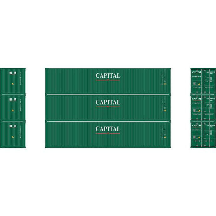 Athearn HO RTR 40ft Low Cube Container - Capital CLHU #1 (3)