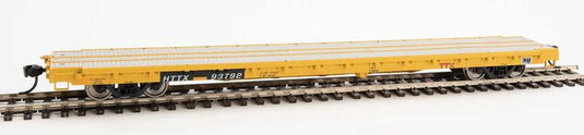 Walthers Mainline HO 60' Pullman-Standard Flatcar - TTX HTTX #93792 (Heavy duty loading)