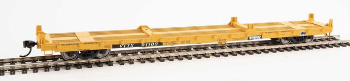 Walthers Mainline HO 60' Pullman-Standard Flatcar - Trailer-Train VTTX #91103 (20' & 40' Container Loading)