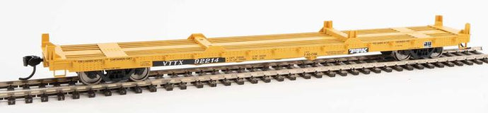 Walthers Mainline HO 60' Pullman-Standard Flatcar - Trailer-Train VTTX #92214 (20' & 40' Container Loading)