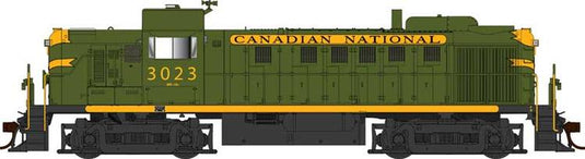 Bowser Executive HO ALCO RS-3 - DC/DCC Ready - Canadian National (1954 Green & Gold) : #3023