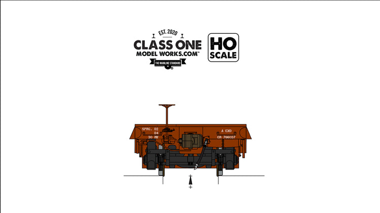 Chargez l&#39;image dans la visionneuse de la galerie, Class One Model Works GSC Heavy Duty Flatcar - Conrail - CR #766037
