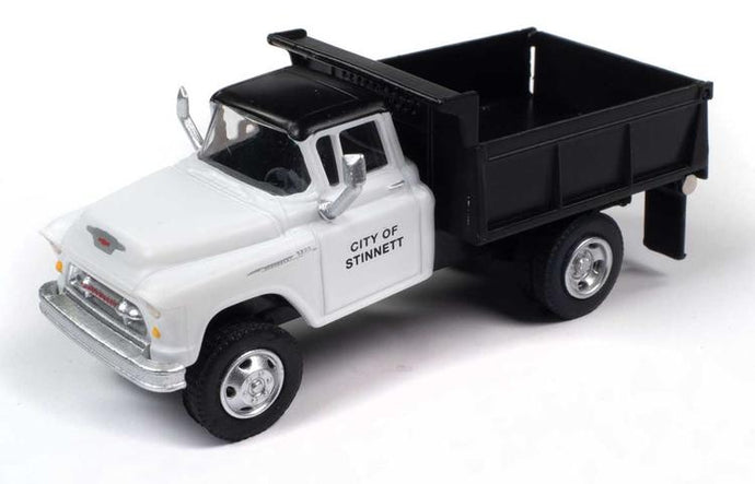 Classic Metal Works HO 1955 Chevrolet Dump Truck - Municipal Public Works (white, black)