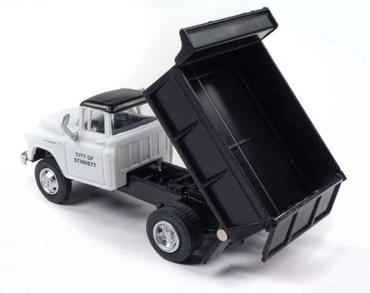 Classic Metal Works HO 1955 Chevrolet Dump Truck - Municipal Public Works (white, black)