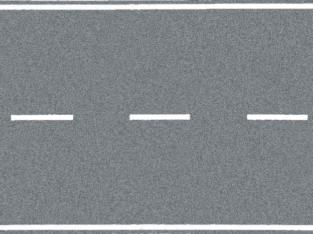 Noch HO Flexible Pavement - Country Road (gray) 40 x 2-41/64