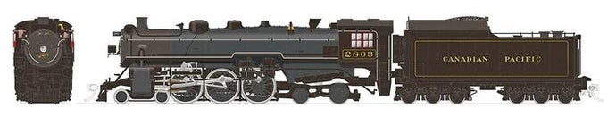 Rapido Trains HO H1a 4-6-4 Hudson (As built) - w/DCC & Sound - Canadian Pacific : #2803