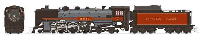 Rapido Trains HO H1b 4-6-4 Hudson (World's Greatest Travel System) - w/DCC & Sound - Canadian Pacific : #2817