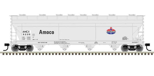 Atlas Master Plus Line HO ACF 5250 Centerflow Covered Hopper - AMOCO / AMCX : #6221