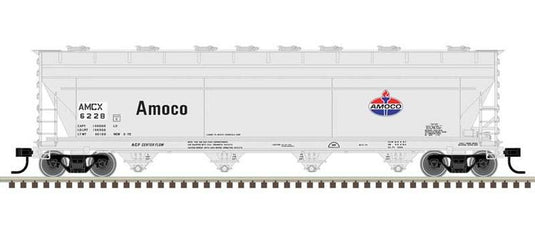 Atlas Master Plus Line HO ACF 5250 Centerflow Covered Hopper - AMOCO / AMCX : #6228