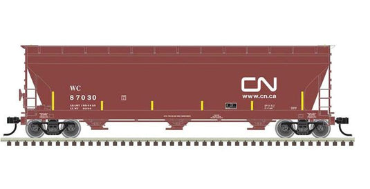 Atlas Master Line HO ACF 4650 Centerflow Covered Hopper Pre-1971 Version - Canadian National : #87030