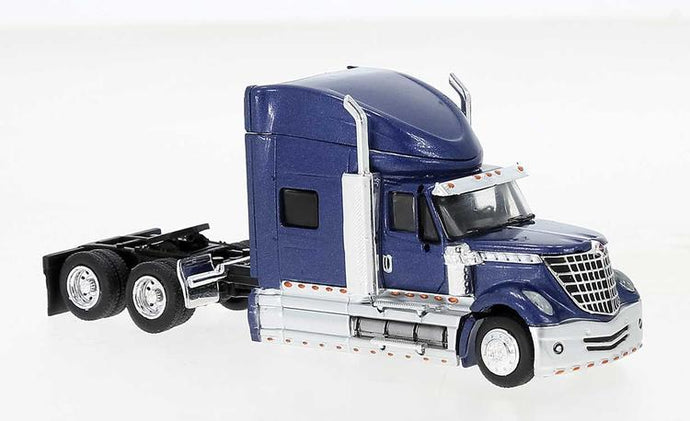 Brekina HO 2010 International Lonestar Sleeper-Cab Semi Tractor - Metallic Blue