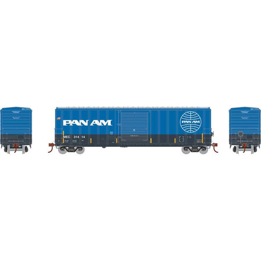 Athearn Ready To Roll HO 50' FMC 5347 Boxcar, MEC / Pan Am : #31578