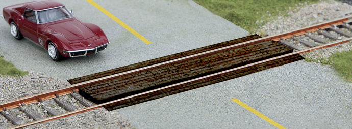 Walthers SceneMaster HO Wood Grade Crossing 2pk