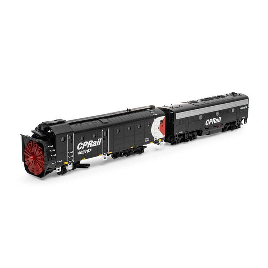 Athearn Ready To Roll HO Rotary Snowplow & F7B Locomotive, CPR : #403167/#403167B