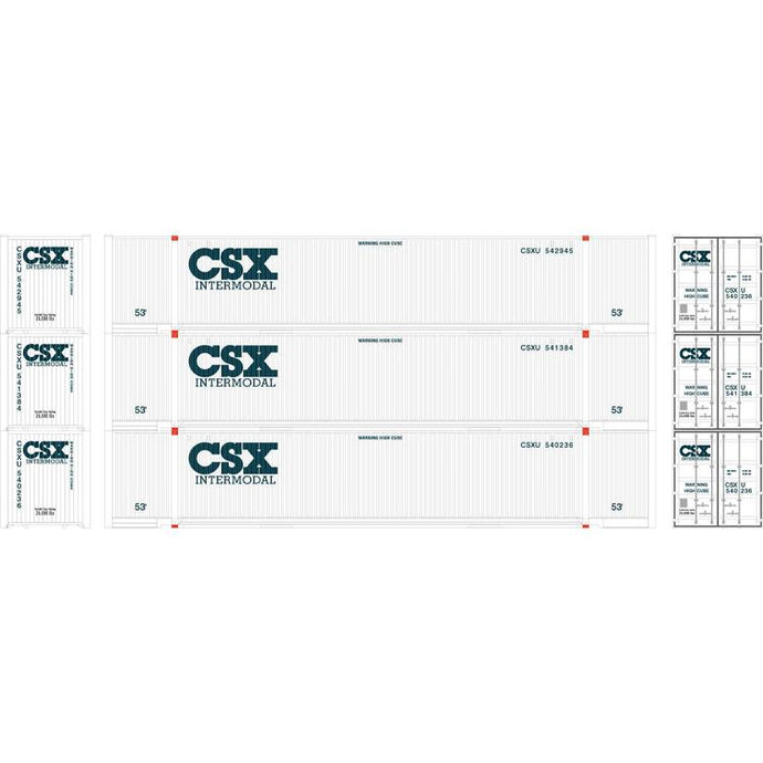 Athearn Ready To Roll HO 53' Jindo Container, CSX / CSXU #1 (3)