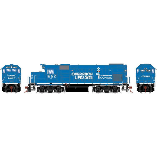 Athearn Genesis HO EMD GP15-1 w/DCC & Sound Conrail / OLS: #1662