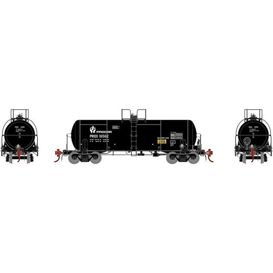 Athearn Genesis HO 13,600-Gallon Acid Tank, PROX / Black : #16562