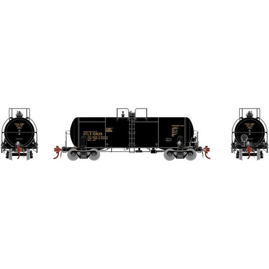 Athearn Genesis HO 13,600-Gallon Acid Tank, UTLX / Black : #13825