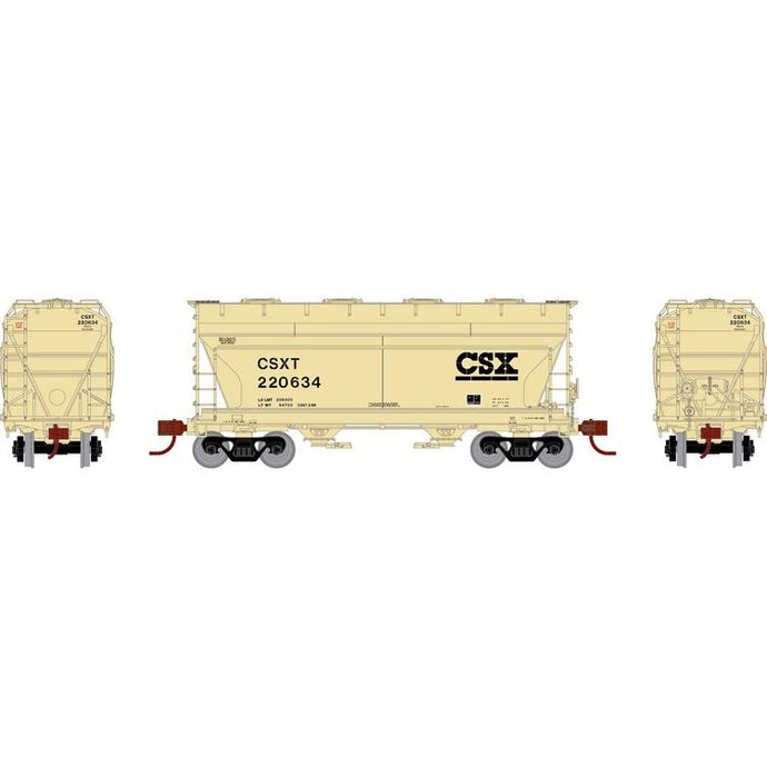 Athearn Ready To Roll HO ACF 2970 Covered Hopper, CSXT : #220634