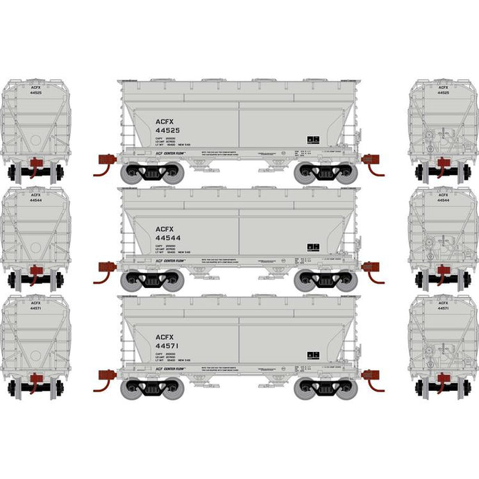 Athearn Ready To Roll HO ACF 2970 Covered Hopper, ACFX (3)