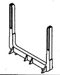 Details West HO Log Bunks - Pacific Car & Foundry Type pkg(4)