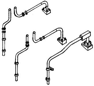 Details West HO Fuel Tank Details - Drain & Vent Pipes for GE