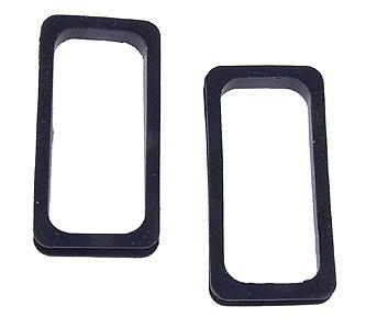 Walthers Cornerstone HO Diaphragms - Black Rubber  1 Pair