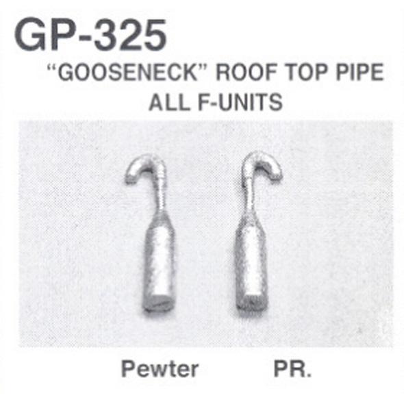 Details West HO Diesel Parts - Gooseneck Rooftop Pipe for F-Units pkg(2)