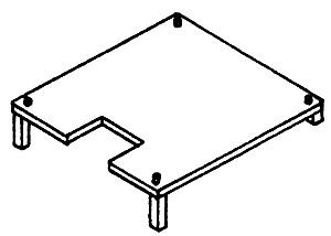 Details West HO Antenna Mounting Stands pkg(2) -- Style 2