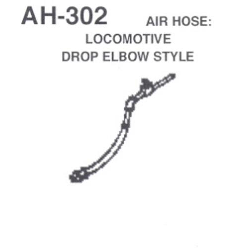 Detail West HO Air Hose pkg(2) - Locomotive - Drop Elbow Style