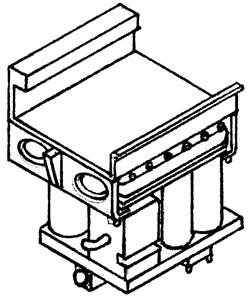 Details West HO Air Dryer Filter - Cylinder/Box Style - For Late Era Model GE & EMD Locomotives pkg(2)