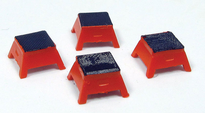 Rapido Passenger Step Boxes - Orange pkg(4)